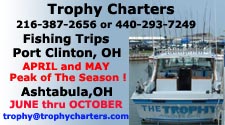 lake erie walleye fishing Port Clinton Ohio
